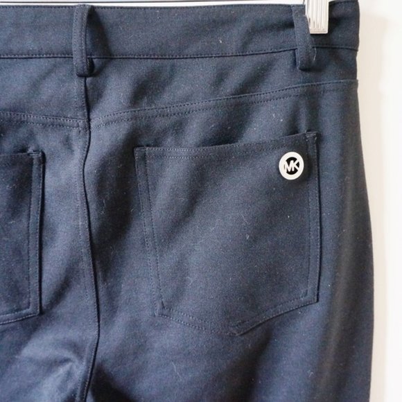 Michael Kors Black Straight Leg Knit Pants - Picture 7 of 8